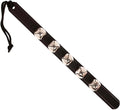 Hanging Door Bells – Handmade Sleigh Bells & Dog Training Bells for Potty Training, Holiday Décor, and Multi-Purpose Door Use (Black - Silver Bells)