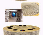 Cat Toy with Sturdy Scratching Pads and 2 Jingly Balls for All Ages of Cats