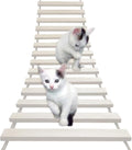 La La Pet® Wood Cat Bridge Ladder Cat Perch Cat Lounge Hammock Mod Cat Shelf Board Cat Climber Tree Tower Cat Condo Kitty Activity Furniture(47.24 x 9.84)