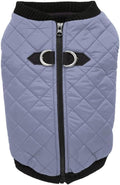 Gooby Fashion Vest Dog Jacket - Gray, X-Large - Warm Zip Up Bomber Vest with Dual D Ring Leash - Winter Water Resistant Small Dog Sweater