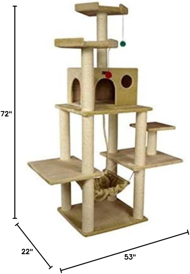 Armarkat Classic Cat Tree 53 x 22 x 72 - Beige
