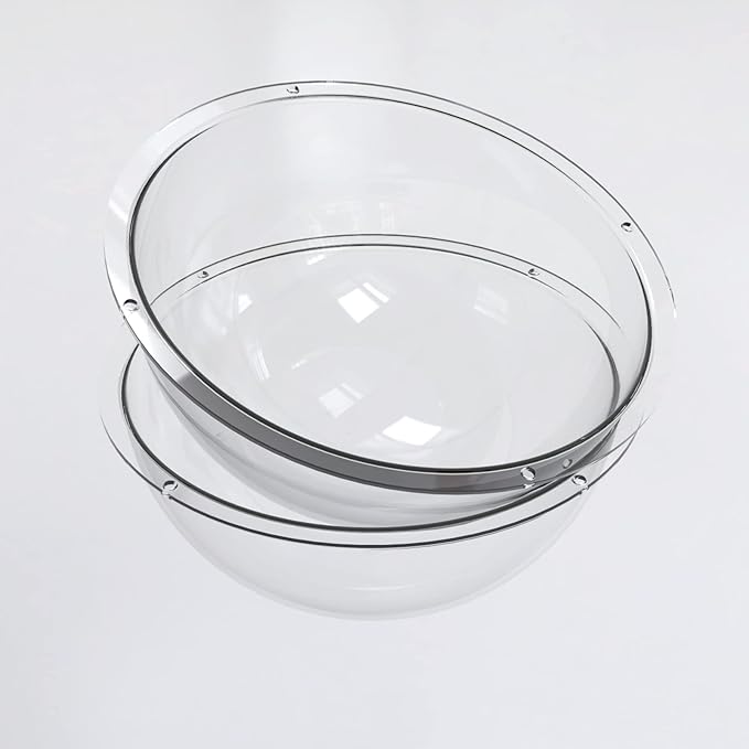 2pcs Space Clear Capsule Transparent Nest Replacement Cat Space Furniture Dome Cover Small Pets Bed Acrylic Nest Capsule Bowl Window Perch Cat Tree Cat Tower Accessories (11.8inch/30cm)