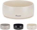 Ceramic Dog Bowl - 5.5-Inch Small & Medium Dog Feeder, Spill Resistant, Heavy Duty Modern Pet Bowl (16 oz) Beige