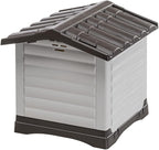 Ferplast Outdoor Kennel, Dog House DOGVILLA 50 in Resistant Thermoplastic Resin