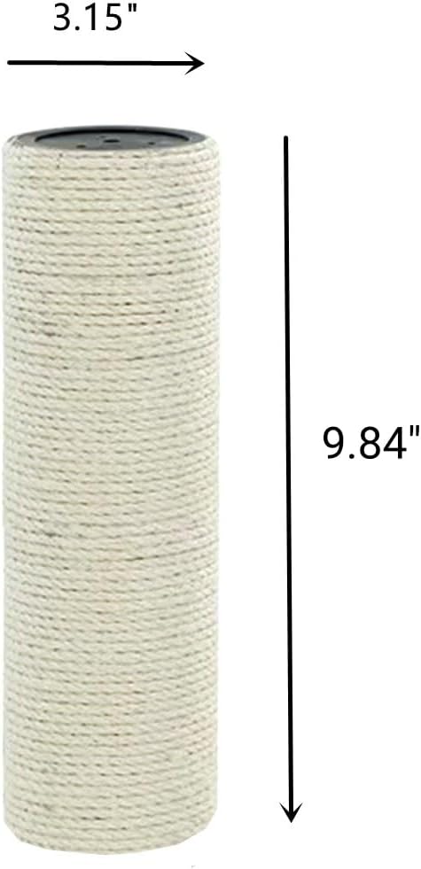 SHENGOCASE 2-Pack Cat Tree Tower Accessories Replacement Parts Post Pole, 9.84 inch Length, 3.15 inch Diameter