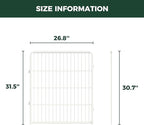 FXW Homeplus Unleashed Indoor Dog Playpen - Stress-Free and Safe Play, Heavy Duty 32 Inch 2 Panels Dog Pen for Puppy and Small Dogs, White│Patented