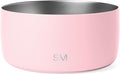 Simple Modern Stainless Steel Pet Water Bowl for Dogs & Cats | Reusable Insulated Stainless Steel Food Bowls for Dog Cat | No Tip No Slip BPA Free | Bentley Collection | Large (64oz) | Blush