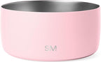 Simple Modern Stainless Steel Pet Water Bowl for Dogs & Cats | Reusable Insulated Stainless Steel Food Bowls for Dog Cat | No Tip No Slip BPA Free | Bentley Collection | Large (64oz) | Blush