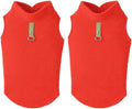 Gooby Fleece Vest Dog Sweater - Pumpkin, X-Large - Warm Pullover Fleece Dog Jacket with O-Ring Leash - Winter Small Dog Sweater Coat - Cold Weather Dog Clothes for Small Dogs Boy or Girl (Pack of 2)