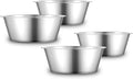 URBUDDIES 1.1 Gallon Extra Large Dog Bowls, 4 Pack, XL Stainless Steel Dog Water Bowls for XLarge Dogs, Polished, Dishwasher Safe, Easy to Clean