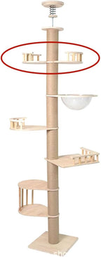 SHENGOCASE Cat Tree Tower Accessories Platform Perch, 17.3 x 23.6 Inches, Extra Large Replacement Bed with Mat for Floor to Ceiling Cat Tree