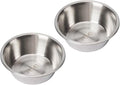 FOYO Stainless Steel Pet Bowls Set - Dog Bowls for Large Dogs, 49 OZ Food and Water Dishes, Set of 2
