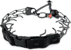 Herm Sprenger Prong Collar for Dogs Training - 2.25mm Prongs for Small Dogs with 14-19" Neck - Quick Release Buckle & Swivel Ring for Easy Use - Made of Durable Black Stainless Steel in Germany
