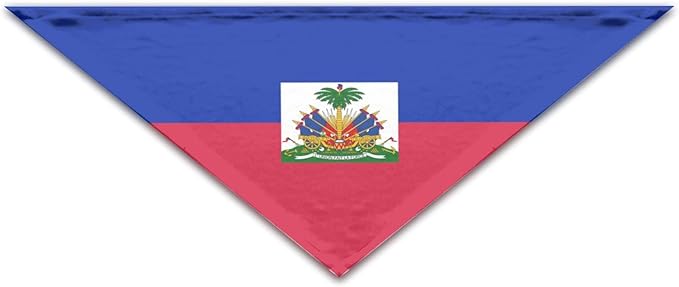 Dog Bandanas Haiti Flag Pet Bandana Scarf Triangle Bibs Kerchief Accessories for Dogs Cats