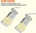 Herm Sprenger Stainless Steel ClicLock Buckle Quick Release Fastener with Glow in The Dark Plastic Jacket for Dog Training Prong Collar Made in Germany (Fluorescent Jacket, 2.25mm)