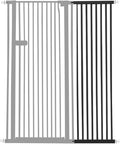 Lumizone Extra Tall Cat Gate Extension Kit 61.02" High Pressure Mounted 2025 New 16.73" Extra Wide 1.37" Gap No Drilling Tall Pet Gate for Dogs (Black, 61.02" H x 16.73" W, Extension)