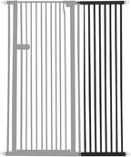 Lumizone Extra Tall Cat Gate Extension Kit 55.12" High Pressure Mounted 2025 New 16.73" Extra Wide 1.37" Gap No Drilling Tall Pet Gate for Dogs (Black, 55.12" H x 16.73" W, Extension)