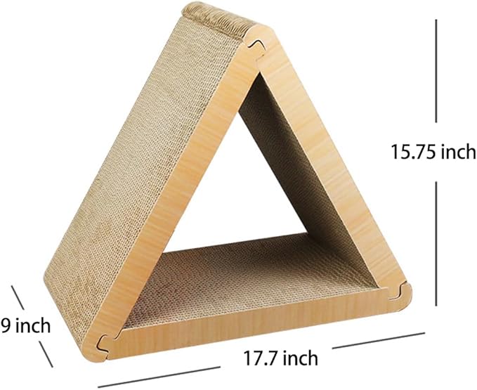 Cat Scratcher Cardboard Cat Scratch Pad with Premium Scratch Textures Design Durable Cat Scratching Large Triangle Vertical Cat Scratching Board