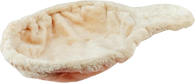 Cat Hammock 17in Dia. Spoon-Shape Large Cat Tree Hammock Soft Scratch-Proof Cat Tree Replacement Parts Washable Cat Tree Attachments Beige Cat Tree Hammock