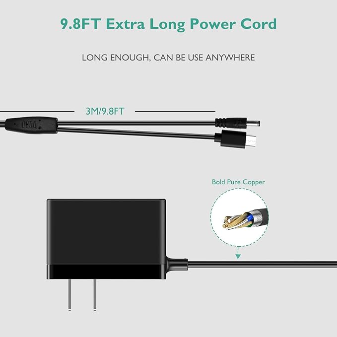for Educator Charger Dual Lead Charger Compatible with Pro and Easy Series 900 Dog Training Collars Replacement EZ-900, EZ-902, EZ-903, EZ-904, PE-900, PE-902, PE-903 Power Adapter Supply Cord
