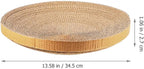 POPETPOP 13.6 Inch Round Cat Scratcher Refill - Large Cardboard Scratch Pad Recycled Corrugated Cardboard Core for Indoor Kitten Cat, Replaceable Scratching Bowl Insert
