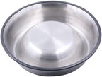 Mlife Stainless Steel Dog Bowl with Rubber Base for Small/Medium/Large Dogs, Pets Feeder Bowl and Water Bowl Perfect Choice (Set of 2)