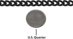 Herm Sprenger Black Stainless Steel Choke Dog Training Collar with Training Clicker No-Pull Slip Chain for Small Medium Large Dogs for Easy Control Show Chain Collar Made in Germany 2mm 20in (50cm)