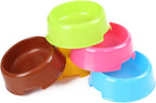 Bettli 5Pcs/Set Plastic Candy Color Pet Cat Dog Puppy Rabbit Animal Practical Food Water Bowl-Random Color