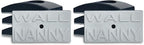 Wall Nanny 2-Pack - Works with 2 Gates - Baby Gate Wall Protector (Made in USA) Protects Walls and Doorways from Pet Gates - for Pressure Mounted Indoor Safety Baby Gates - Black