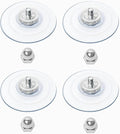 AMOSIJOY 4 Pack Cat Window Perch Suction Cup, Strong Adhesive Replacement Suction Cup with Screws for Foldable & Cordless Cat Window Hammock Seat