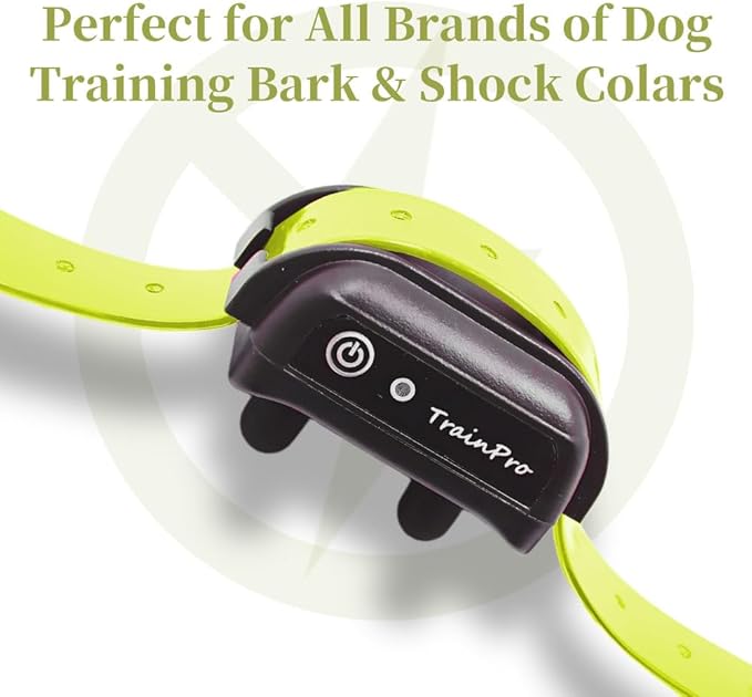 Universal 27 ½” X ¾” Replacement Band Strap for Dog Training Collar - Adjustable Waterproof TPU for Remote E-Collar, Static/Vibration Shock Trainer