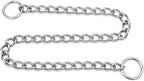 Choke Collar for Dogs, Chain Dog Choker Collar for Large Dogs Stainless Steel Heavy Duty Training Slip Martingale Collars for Small Medium Large Breed Dogs Boys Girls, Silver S