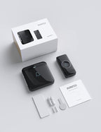 AVANTEK Wireless Doorbell, D-3G Waterproof Chime Kit Operating at Over 1300 Feet with 52 Melodies, 5 Volume Levels & LED Flash
