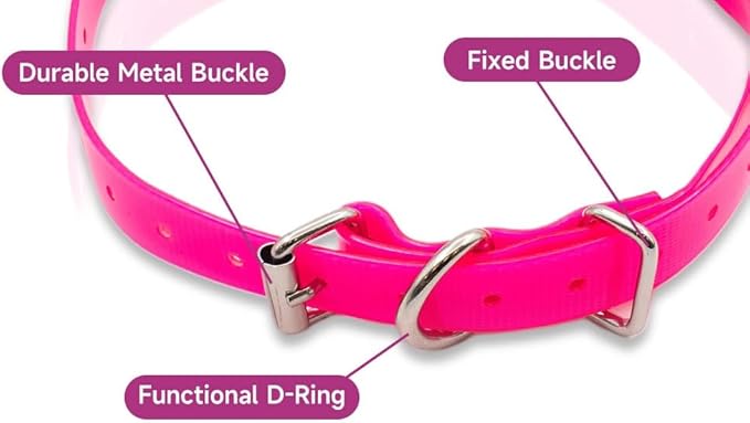 Universal 27 ½” X ¾” Replacement Band Strap for Dog Training Collar - Adjustable Waterproof TPU for Remote E-Collar, Static/Vibration Shock Trainer, Fits Most Bark Control & Obedience Devices