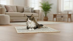 Premium Brazilian Cat Scratcher Mat – 24'' x 16'' Natural Fiber 100% Sisal with Jute Border, Ultra Durable, Scratching Pad, Doormat Rug, Protects Furniture and Carpets (Rustic)