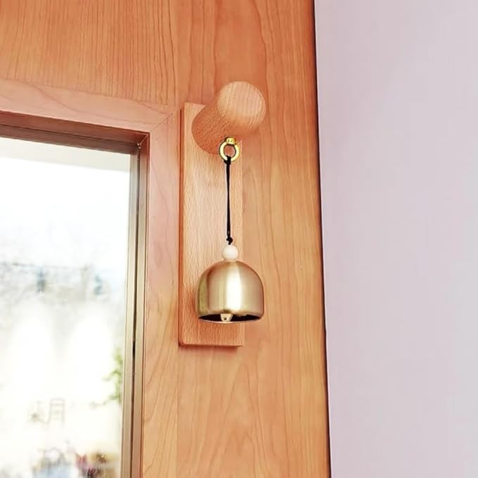 Shopkeepers Bell for Door Opening - Wooden Door Bell - Door Chime for Business When Entering - Bells for Door - Dog Door Bell