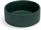 SPUNKYJUNKY 42OZ Ceramic Dog and Cat Bowl, Modern Cute Weighted Food Water Bowl for Replacement Green (2 Pack)