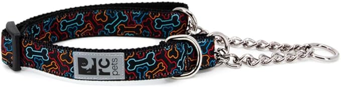 RC Pets 0.6" Martingale Training Collar, X-Small, Bones