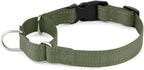 PLUTUS PET Reflective Martingale Collar with Quick Snap Buckle,No Pull Dog Choker Collar for Small Medium Large Dogs, S, Ranger Green