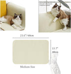 Cat Scratcher Mat Kitty Scratching Pad Sofa Protector Natural Sisal Cat Scratch Toy Couch Bed Floor Sofa Armrest Guard Easy Installation Scratching Post for Grinding Claws Protecting Furniture