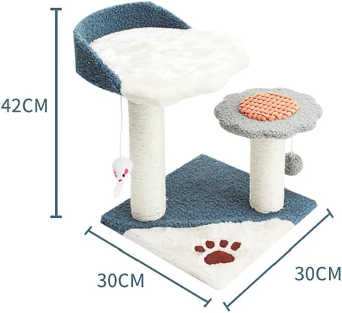 Cat Climbing Tower Large Cat Tree for Indoor Cats Tall Cat Tower with Sisal Scratching Posts and Pads Padded Plush Indoor Cats Tree(B)
