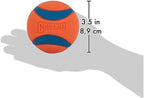 Chuckit! Ultra Ball Dog Toy - for Dogs 100+ lbs - Made from Durable Rubber - Super Bouncy - Floats in Water - 3.5-inch Diameter - Size XL (Pack of 2)