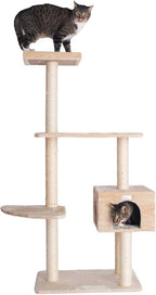 GP78560321 Cat Tree, 57-Inch, Beige, 56-inch