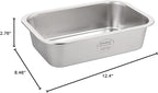 PEDAY 0.84 Gallon Dog Water Bowl, Human Grade Stainless Steel, for Medium & Large Sized Dogs- Silver Classic