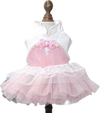 Furbabycare® Elegant Sweet Fashion Puppy Dog Blingbling Princess Skirt Pet Dog Lace Cake Camisole Tutu Dress I-Pink X-Small