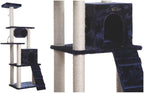Maykoosh Navy Cat Tree Tower with Scratching Posts & Playhouse - Multi-Level