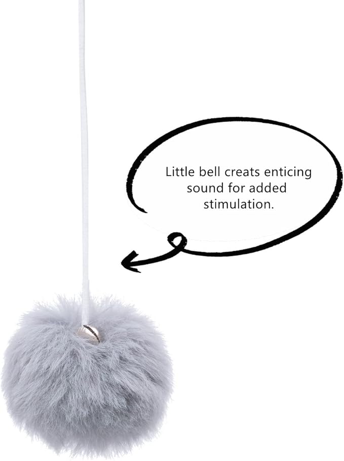 SHENGOCASE 10-Pack Replaceable Cat Dangling Toy with Bell, Cat Scratching Post Cat Tree Tower Replacement Attachment Ball Toy