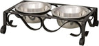 Loving Pets Elevated Dog Bowls – Raised Stainless Steel Dog Bowls with Steel Stand – Non-Skid, No Spill Feeder for Small, Medium & Large Dogs – Easy to Clean, Durable Raised Dog Feeding Station