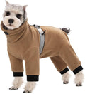 Polar Fleece Dog Coats for Small Medium Dogs, Winter Jacket Sweater Vest Bodysuit, Four-Legged Warm Clothes Pajamas