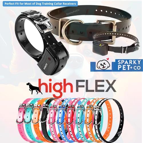 Replacement Strap for Dogtra Collars - 3/4" Wide Ultra-Durable Dog E-Collar Replacement for Training, Bark, Shock, Electric, and GPS Collars - 28" Adjustable Length Solid Black